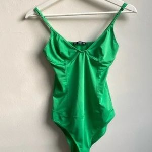 Sparkly Shiny Green bodysuit